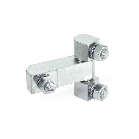 Otto Ganter Hinge Consisting of Three Part Steel, GN 129.2